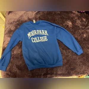 collage crewneck sweater